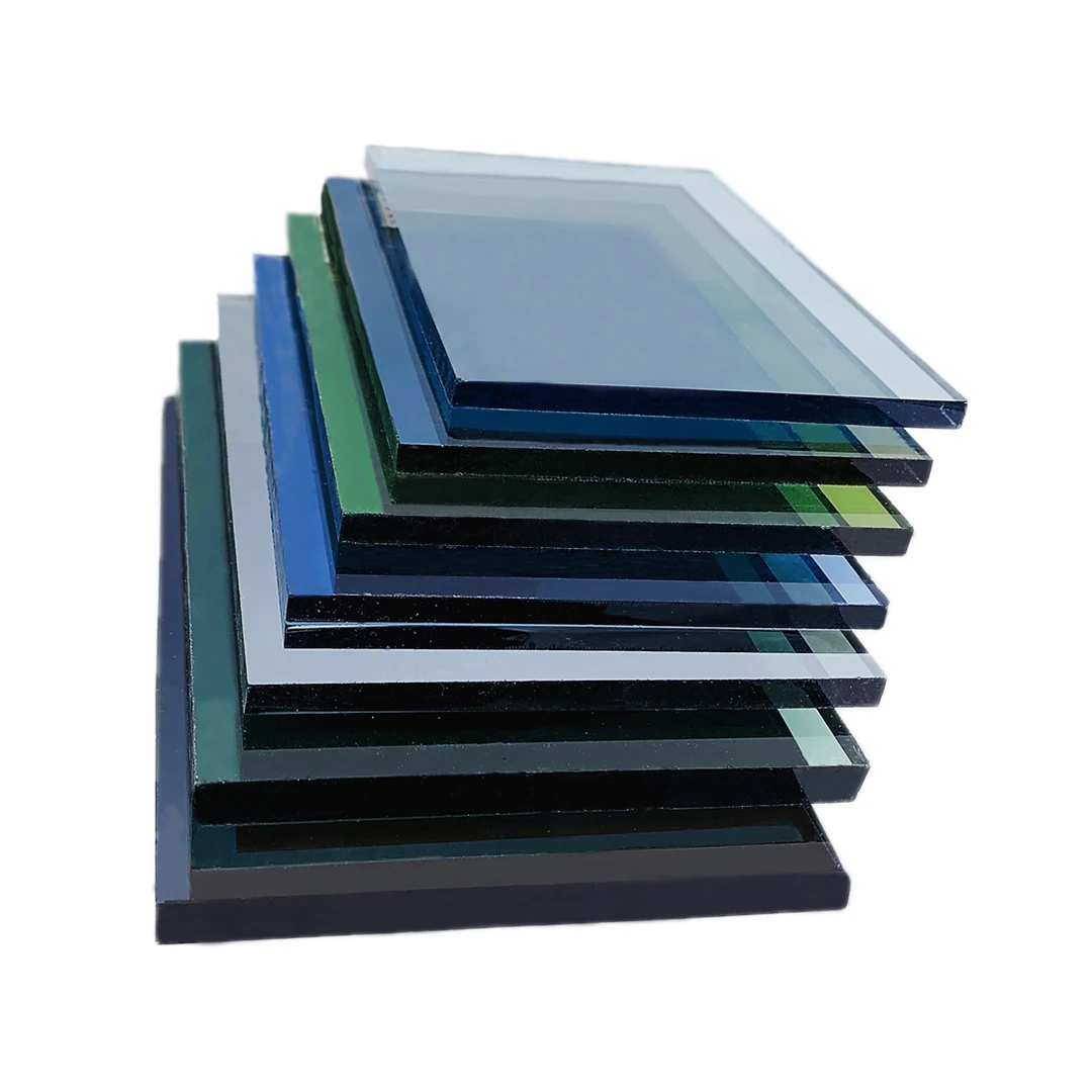 Tinted Customized Colored Building Laminated Customized size Tempered Glass Price