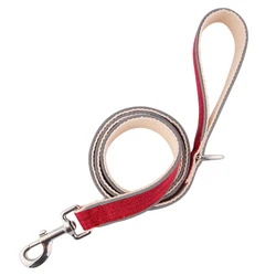 Factory Hot Sales Eco-Friendly Hemp Dog Leash Night Safety Reflector Strip Pure Cotton Pet Dog Leash