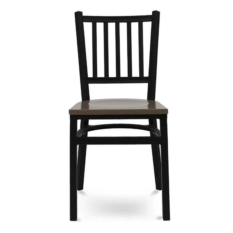 Industrial Metal Chair Metal and Wood Chair Restaurant Chair