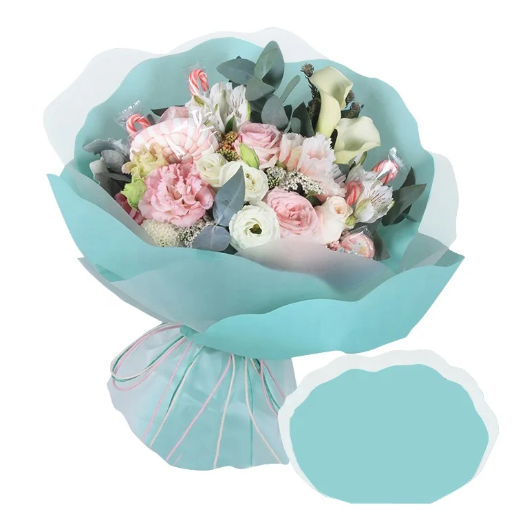 
Best-selling fresh flower packaging paper Custom Latest design foldable double layer waterproof flower wrapping paper 