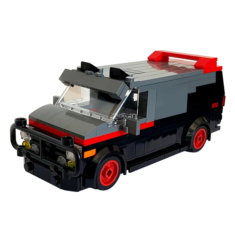 A-Team Van in minifig special car fire engine missile car plane building block truck house building block boy hand made toy