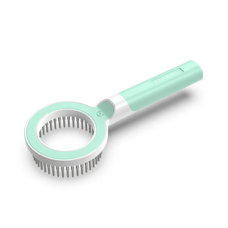 
Online Shop Hot Selling Hairdressing Folding Mirror Comb Pet Grooming Combs For Dog Cats Short Long Hair Remover 