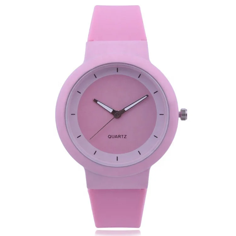 
Factory Direct Sale Women Modern Stylish Silicone Wristband Quartz Watch 