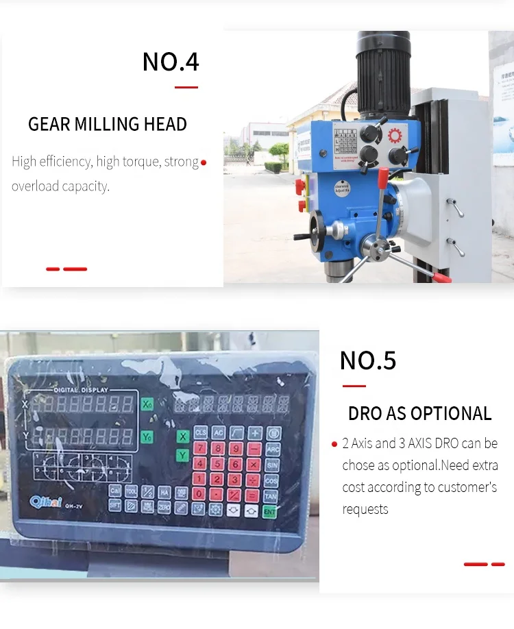 zx50c High Precision Mini Milling Machine Metal Vertical Drilling And Milling Machine Price