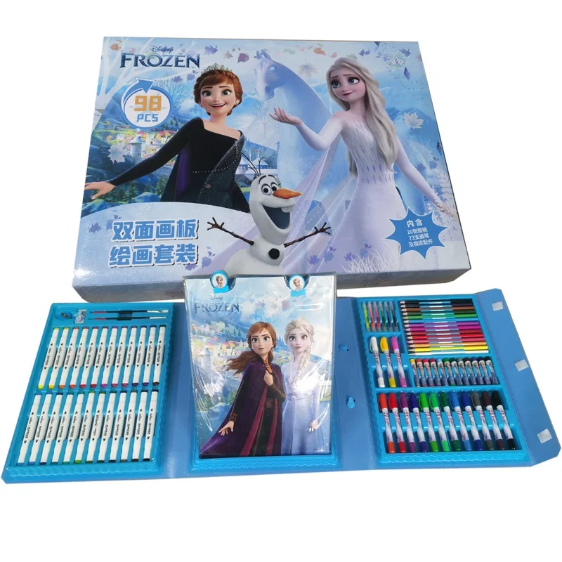 007 Super deluxe frozen Toys kids Artist Studio Portable coloring artist case Art Set with easel