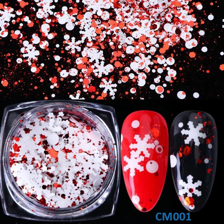 Polyester Nail Glitter Christmas Decoration Glitter for Craft