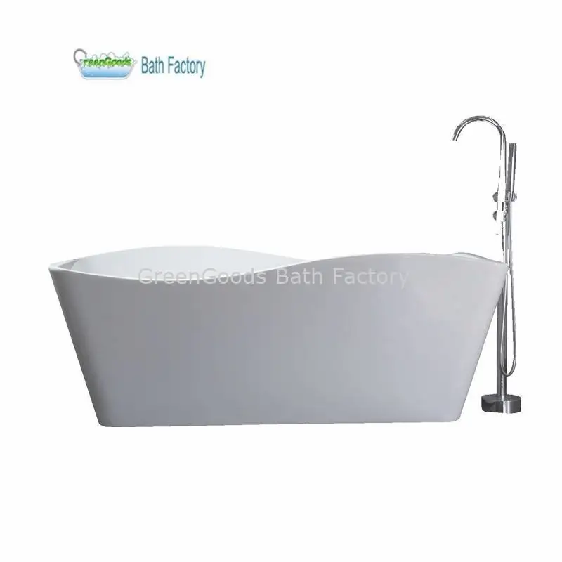 Hot Sale Bathroom Irregular Shape Fiber Glass Resin Bathtub Deep Soaking Acrylic Freestanding Bath Tubs