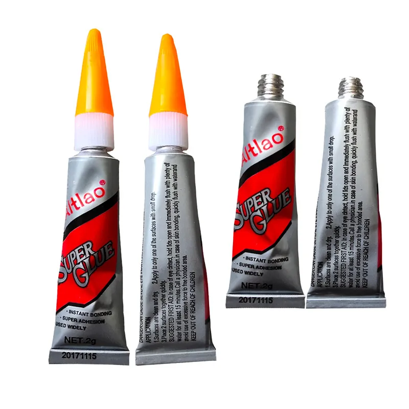 Super Glue Empty Aluminum Tube Metal Packaging Chemicals Aluminum Collapsible Tube For Adhesives