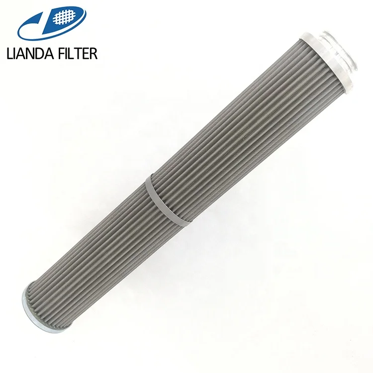 10 micron sintered SS metal fiber pleated fuel gas filter element for natural gas and other petrochemical gas