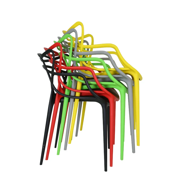 
Nordic Furniture Design Cafe Stackable Chair Colorful Plastic Chairs With Tree Back 