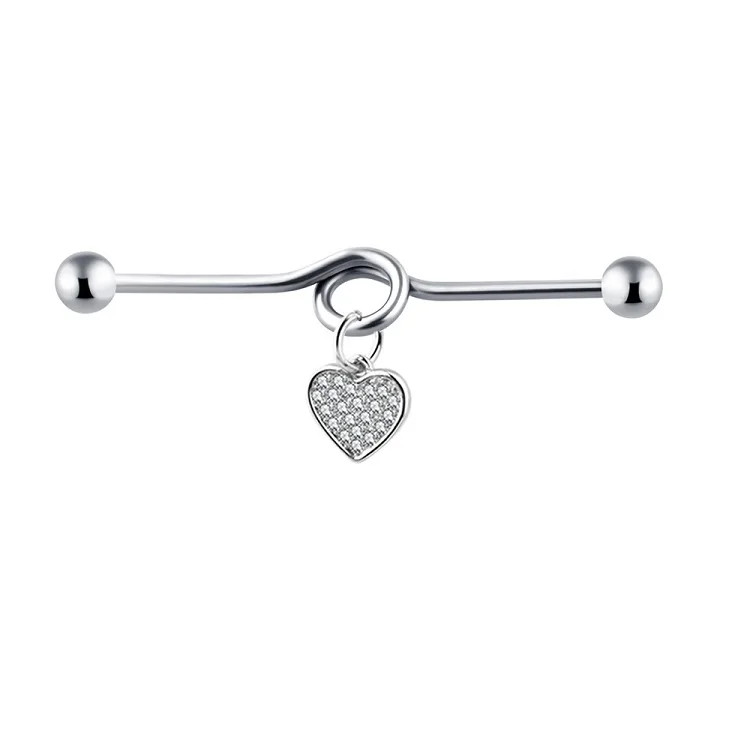 Statement Earrings Stainless Steel Body Jewelry Gold Butterfly Zirconia Piercing Earrings