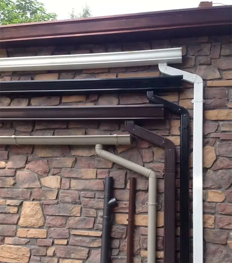 Алюминиевые водосточные желоба и Водостоки, коллекторы водосточных вод, металлическая сталь, дренажная система для крыши, доступно несколько цветов