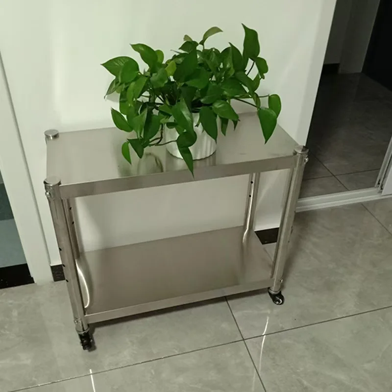 Stainless Steel Restaurant Service Trolley/3 Ties Restaurant Food Serving Trolley/ Food Catering Cart