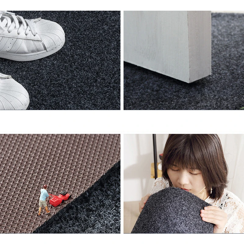 Japanese simplicity style colorful custom printed logo dust removal floor door mat home durable entrance carpet door mats