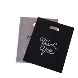 Customized luxury Printed Logo Personalized HDPE LDPE Merchandise Die Cut Plastic Shopping Bag With Handle