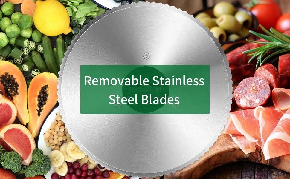 Household Desktop Meat Slicing Cutting Machine with 7.5 inch Stainless Steel Blade