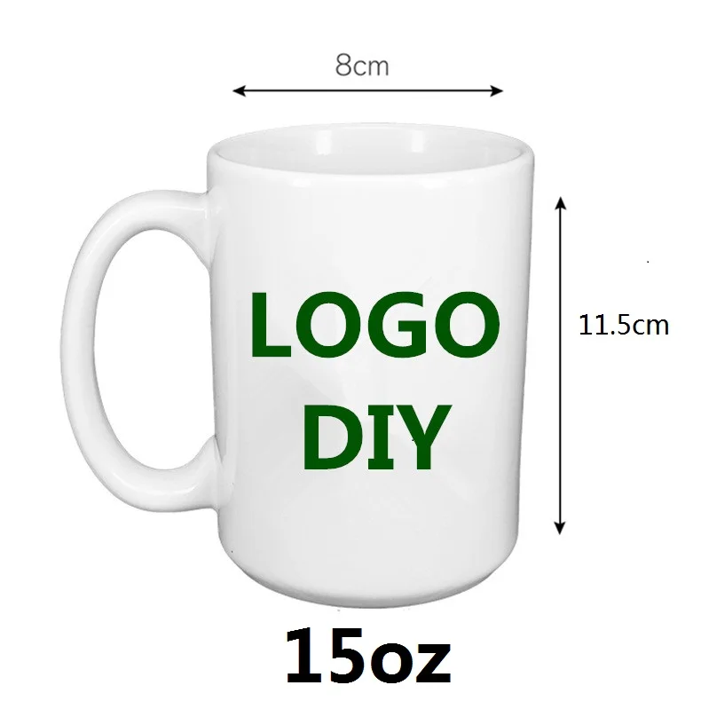 USA warehouse ship free shipping Factory wholesale price 11oz 15oz white ceramic 3d mug ceramic coffee cup customized coffee mug