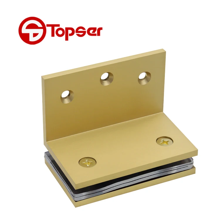 Wall Mount 90 Degree Glass Door Fixed Clamp Bracket Fitting Shower Room Screen Pivot Hinge