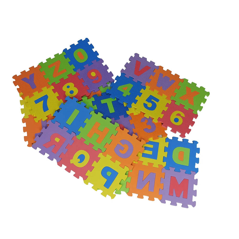 Lifttop Puzzle Mat 30x30 Russian Alphabet Reversible Side Thick Waterproof Baby Education Play Mat