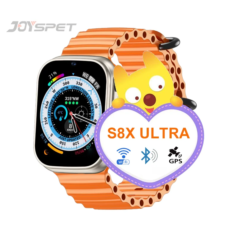 S8X 4G Smart Watch Phone Support SIM card 1GB+8GB 1.83 inch TFT Screen GPS Wifi 49mm Ultra Android Smartwatch