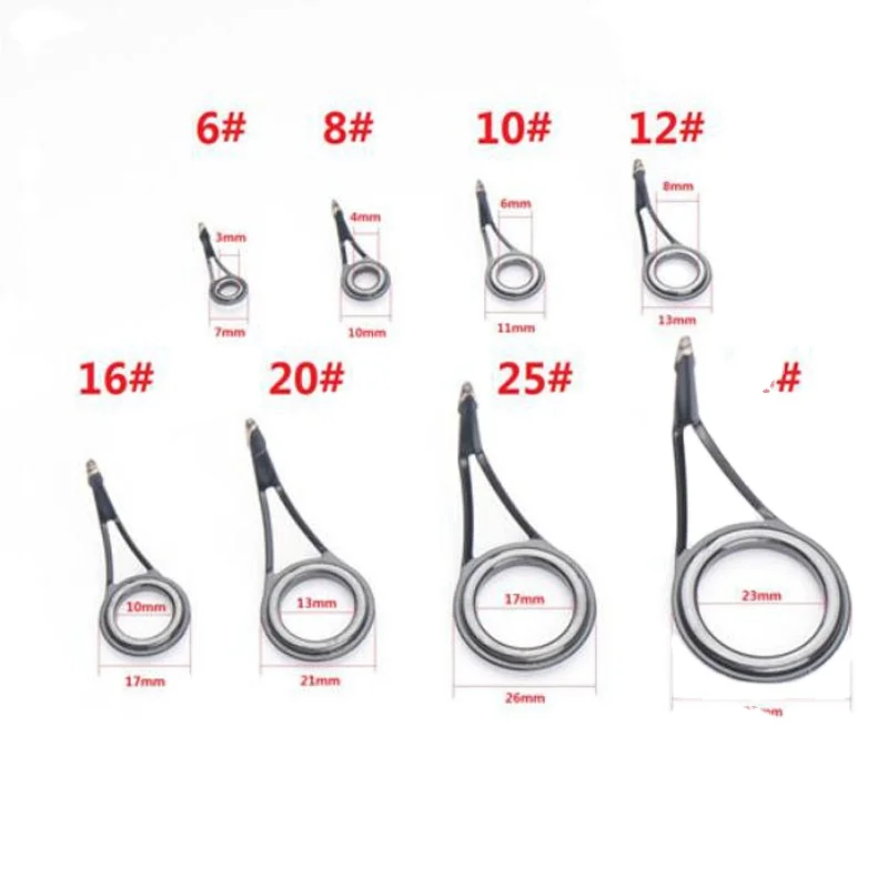 Weihe Rods Accessories high carbon ceramic fishing tackles rod guides ring