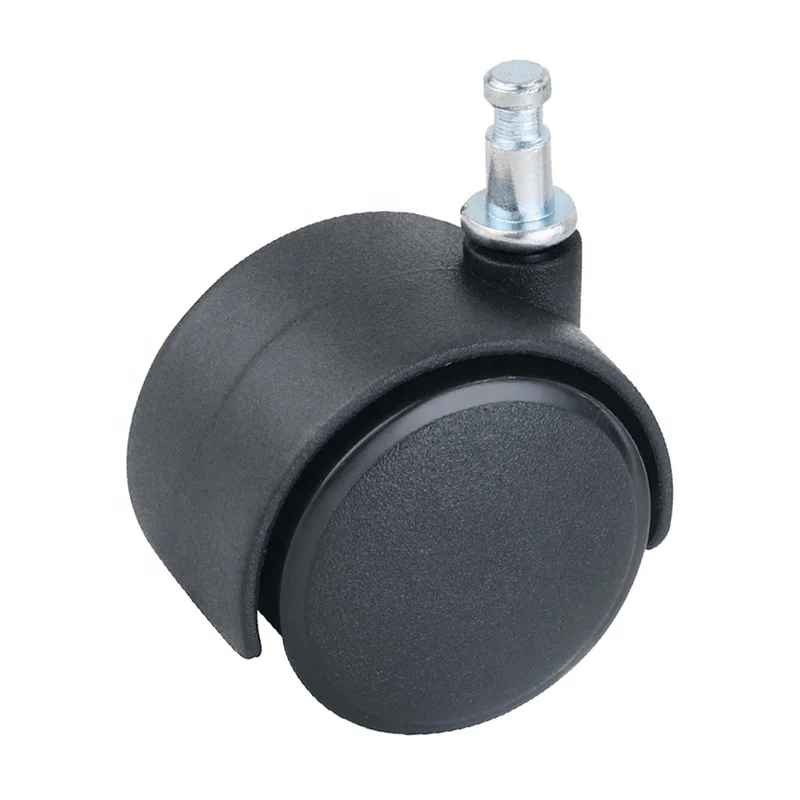 WBD Black Small Caster 2 Inch Nylon Bed Castor With Brake