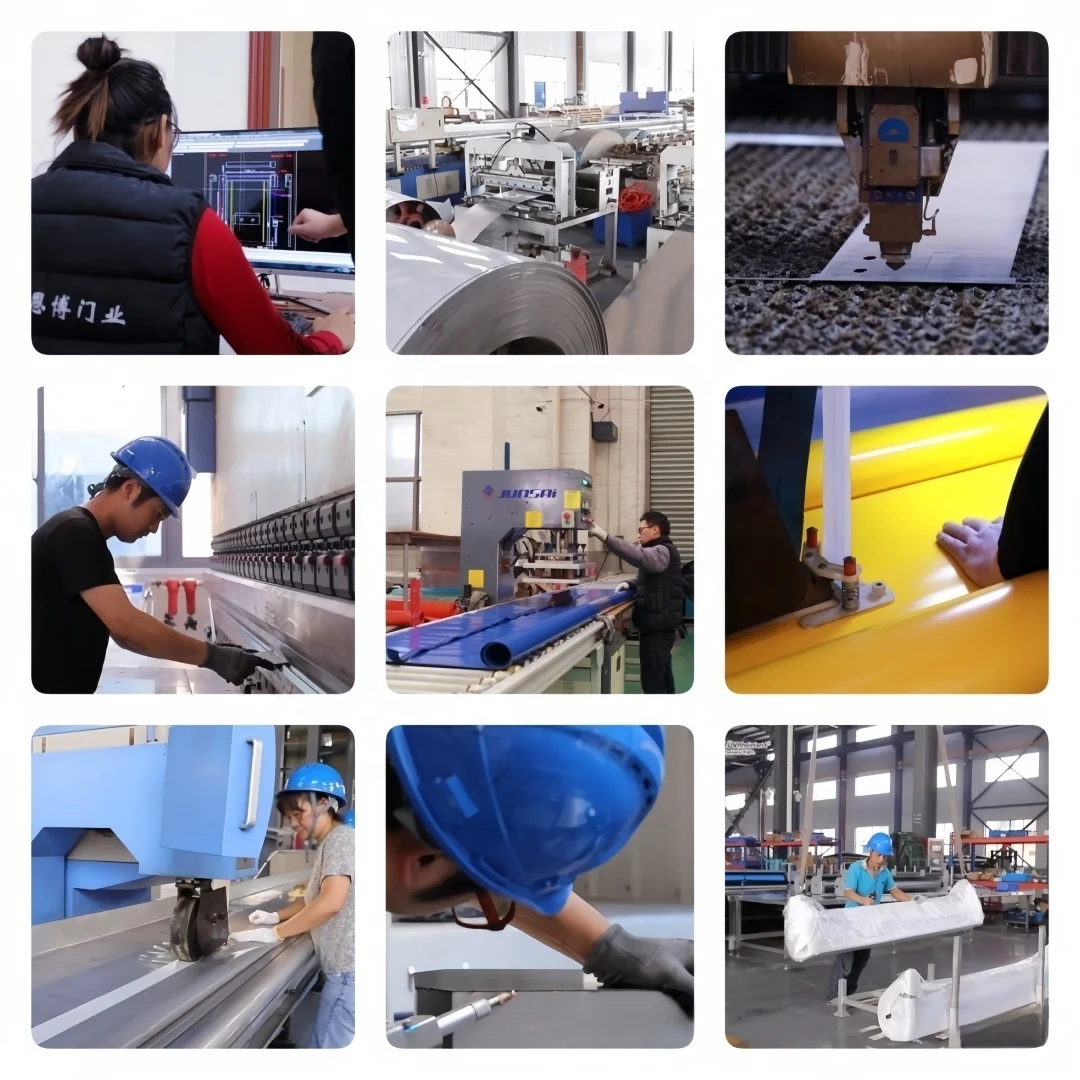 hot sale good price automatic industrial metal roll up shutter security Smart aluminum hard high speed spiral door for garage