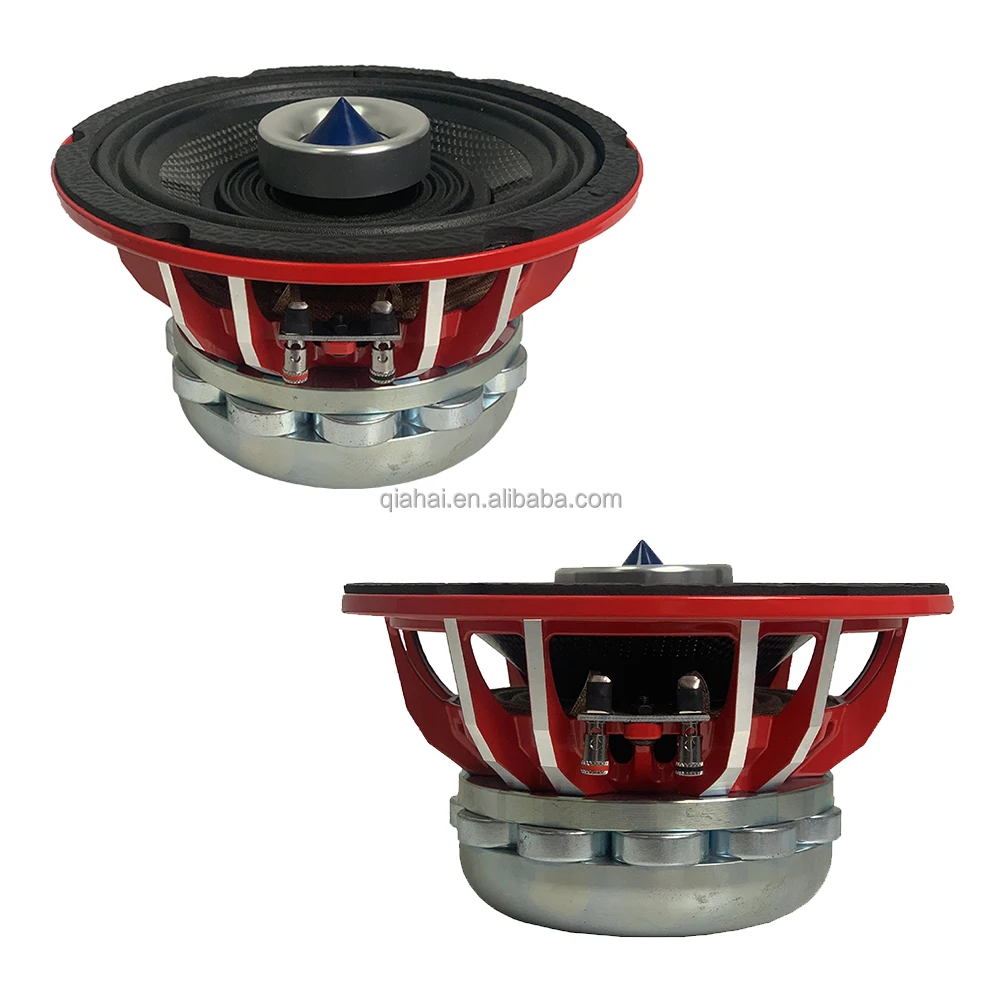 New 650-054 Low Price LF 6 Inch Car Mid Bass Coaxial Neo Speakers 1 Inch HF Driver 4 Ohm RMS 200W Car Music Mid Range Speaker