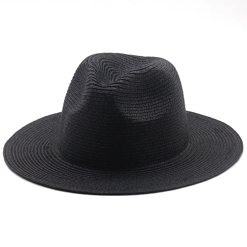 New Man Straw Hat Summer Beach Large Brim Sun Outdoor Sport Panama Hat Anti-UV Sunscreen Outdoor Cap Women Man Clothing Decor