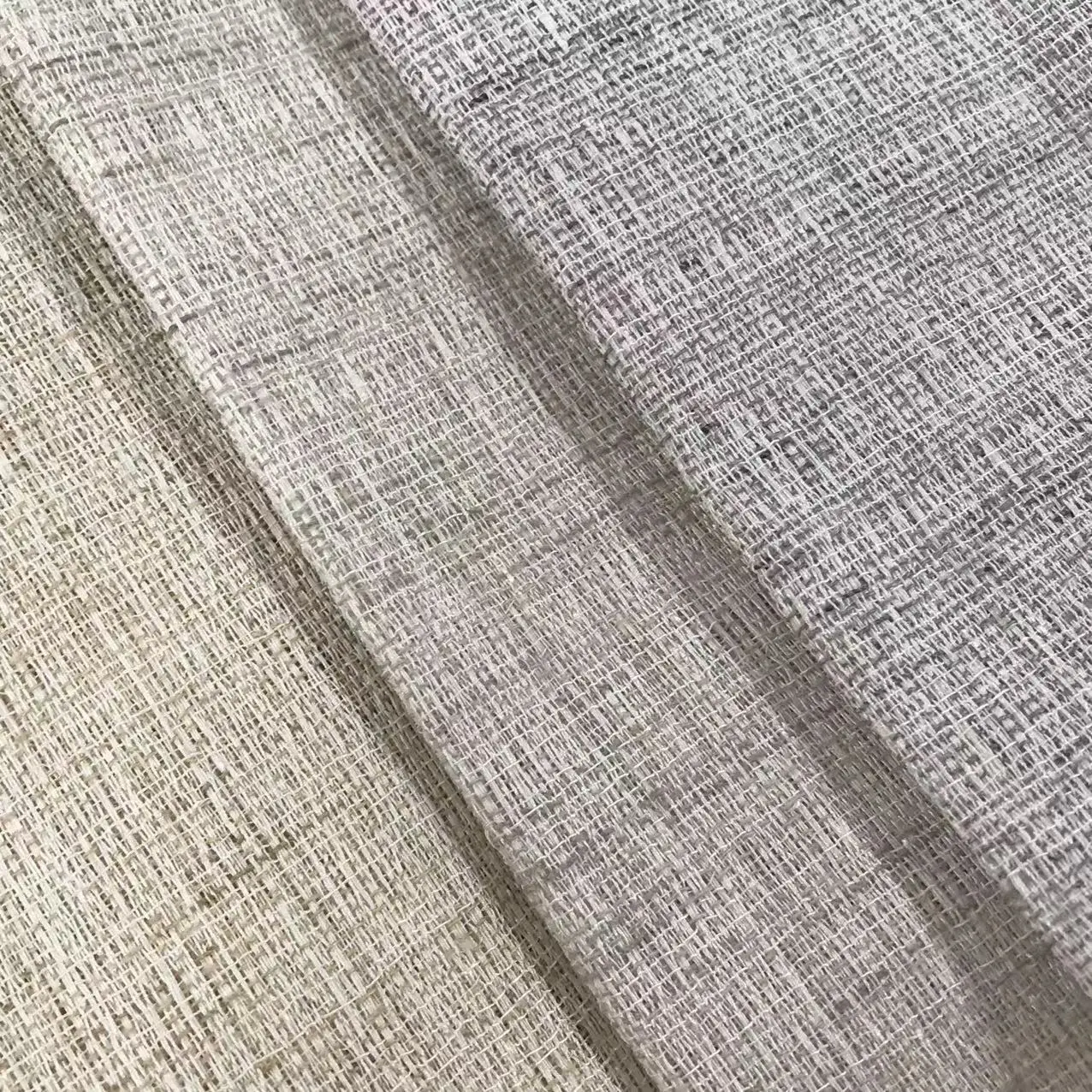 Chinese manufacturer Linen Polyester Curtain Rolls Sheer For living room