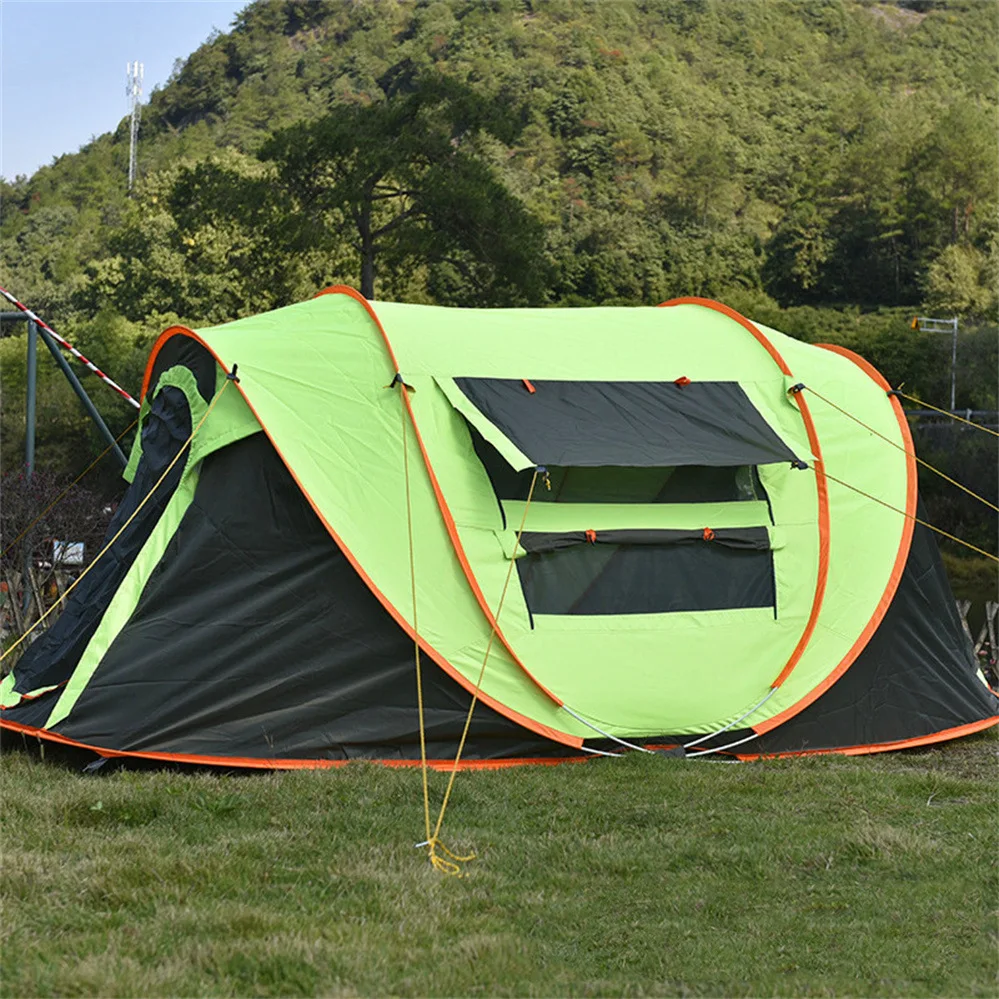 Boat Type Pop up Camp Tent Easy Quick Setup Luxury 4-8 People Waterproof Big Space Automatic Tents Camping Outdoor Open Tent