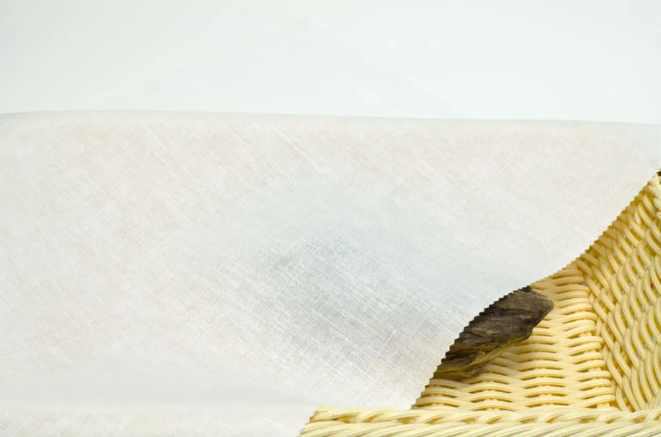 6722# Spring And Summer Cheap Price 30%Linen 70%Cotton Eco Friendly Solid Color Linen-Cotton Fabric For Garment