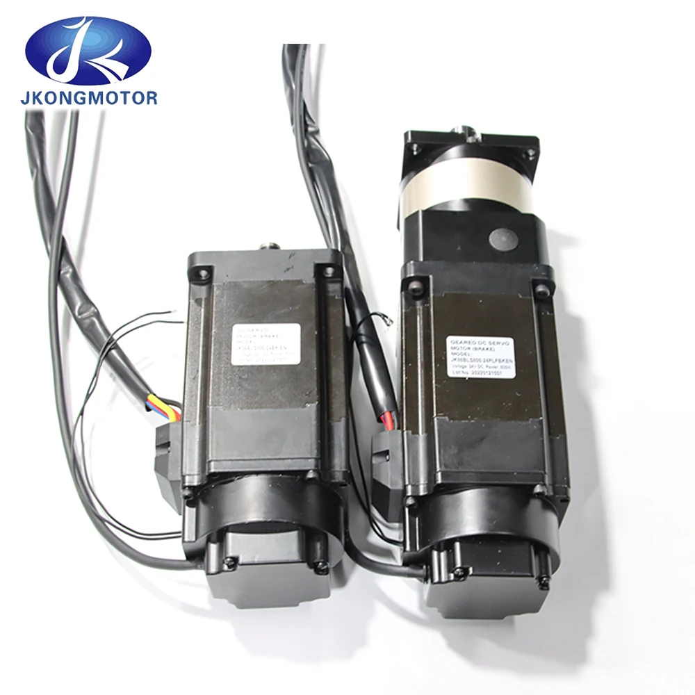 80mm brushless Dc Motor with JKBLD 750 Driver applied to V groove cutting machine bldc motor neodymium magnet