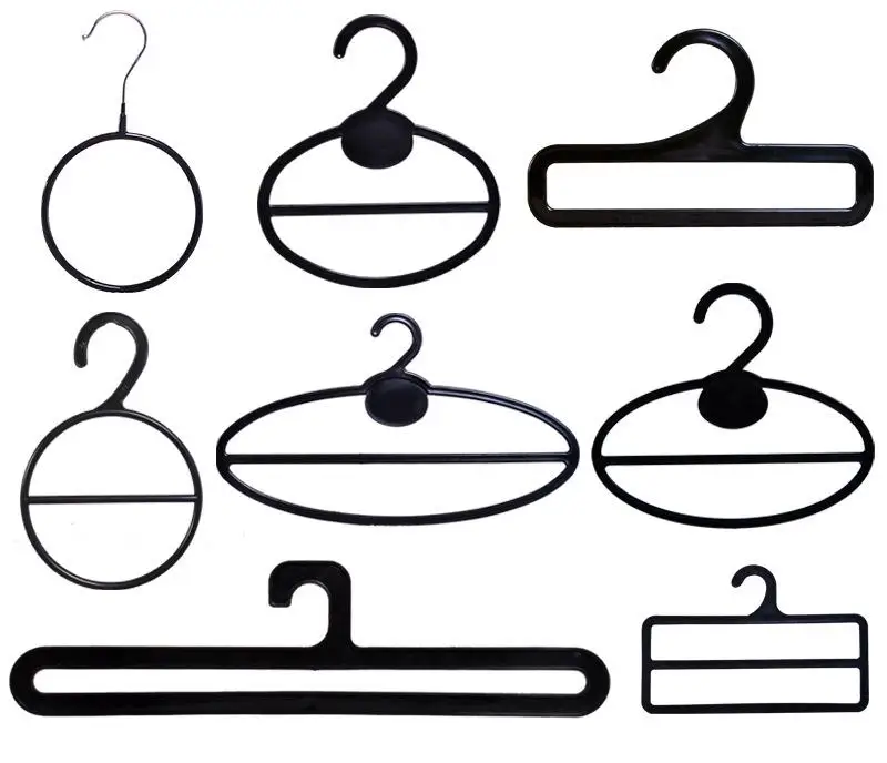 Plastic Scarf Hanger Circle Racks Holders Round Single Ring with Hook Display Loop Hanger