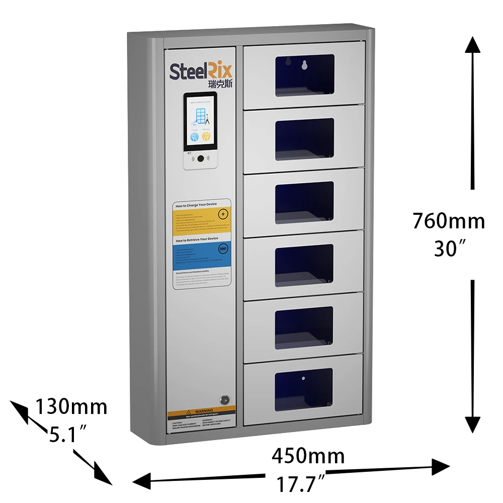 Wholesale Best Seller Gym Locker Cabinet 6 12 24 Door steel Charging Phone locker Employee Metal Lockers 6 12 24 Compartments