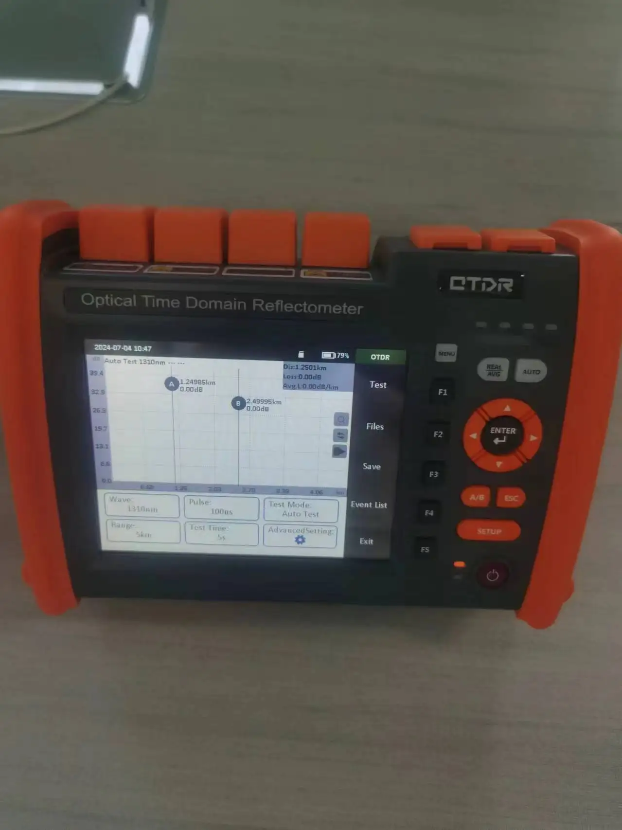 NK5520/5600 Mini OTDR 12-in-1  Active Fiber Live Test Fiber Optical Time Domain Reflector with VFL OPM Breakpoint for ftth