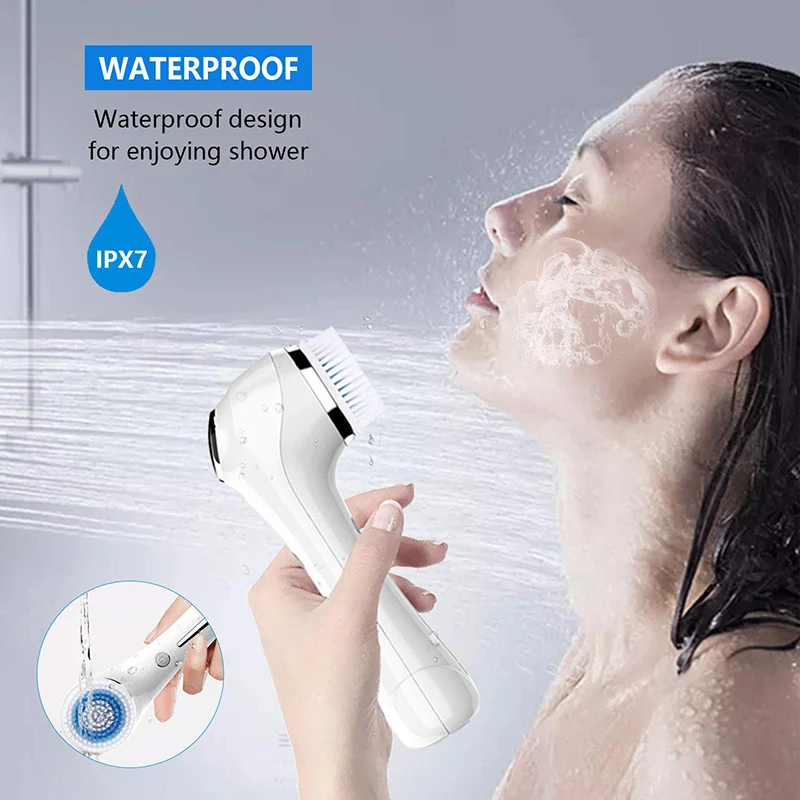 
Amazon Best Hot Selling Face Cleaner 3D Smart Ultrasonic Silicone Usb Electric Facial Cleansing Brush Deep Cleaning Skin 