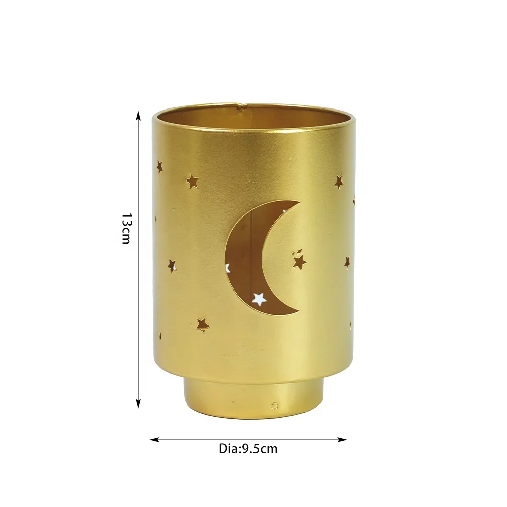 Foryoudecor candle holder  laser cutting muslim Islam ramadan moon metal candle holder