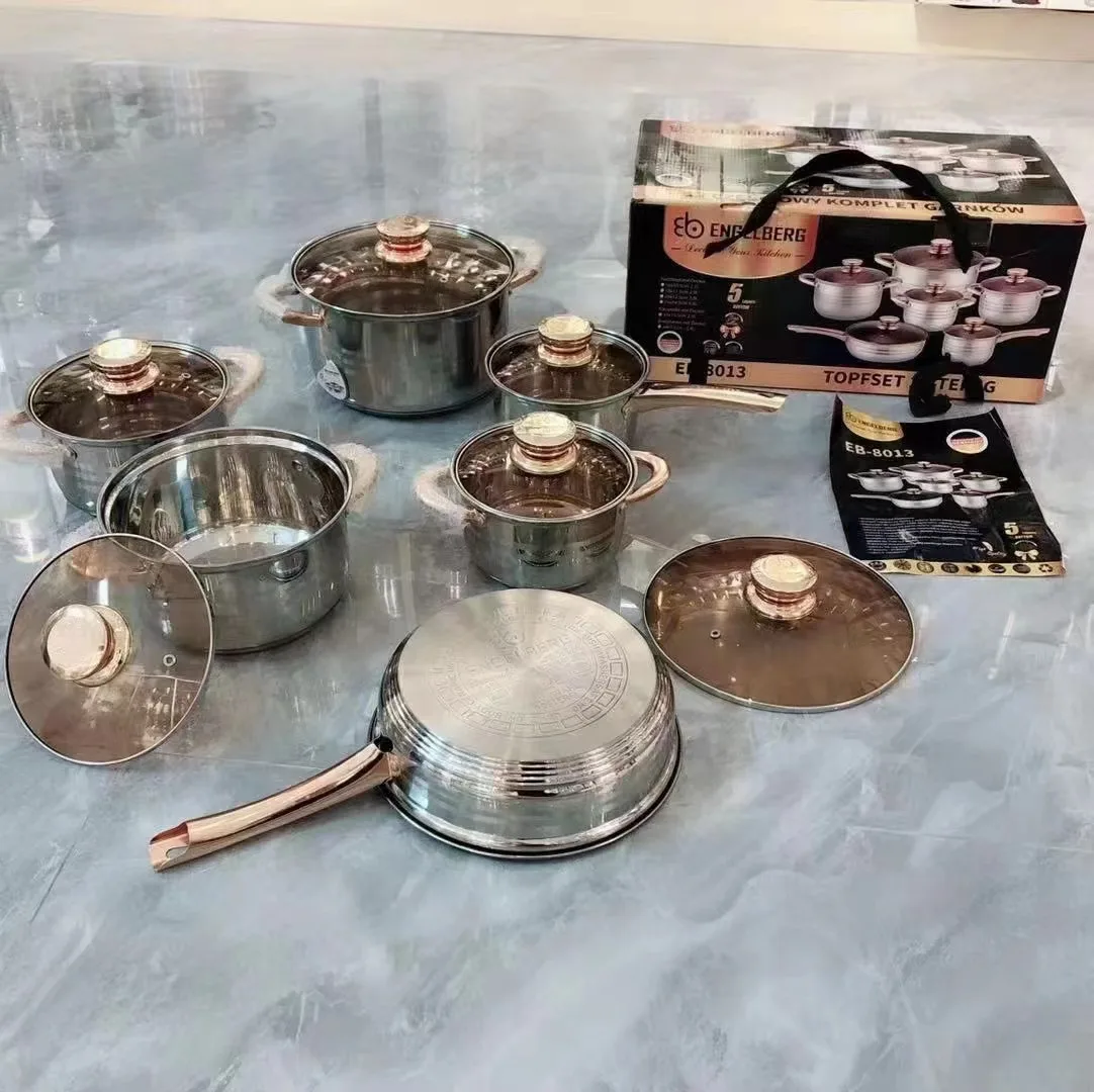 2024 New Arrivals kitchenware Set Induction Induction Cooking Pot and kitchen casserole non stick cookware set