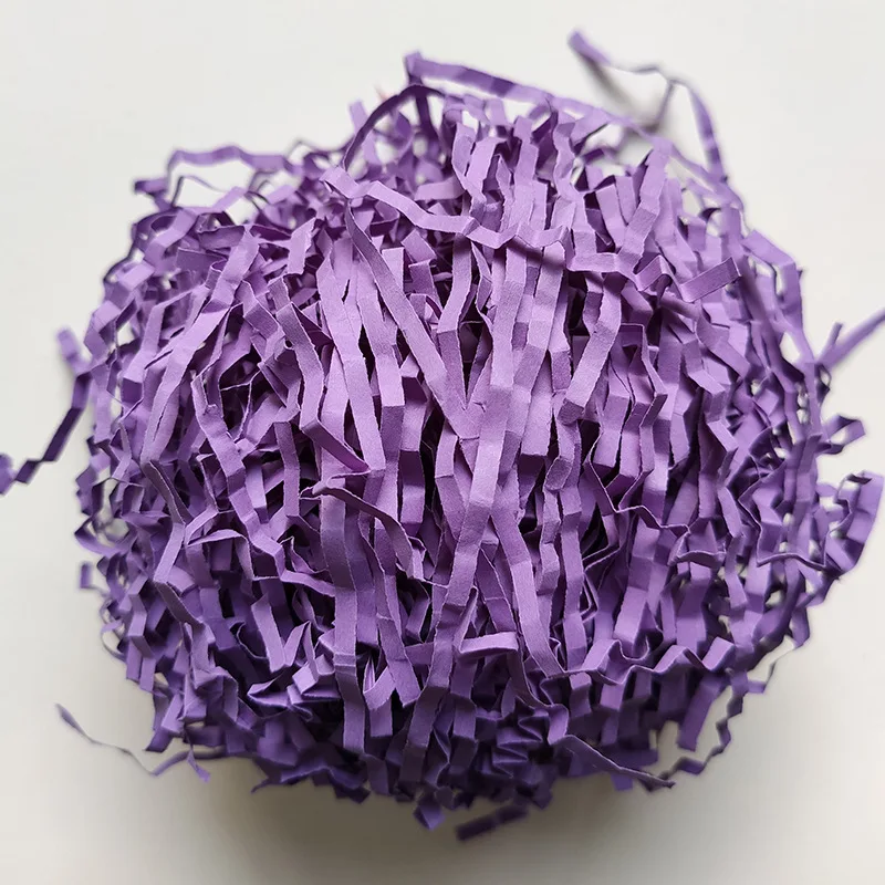 
100g/Bag Wholesale Crinkle Paper Shred Decorative Crinkle Cut Paper Shredded Paper For Gift Box Basket Filler 