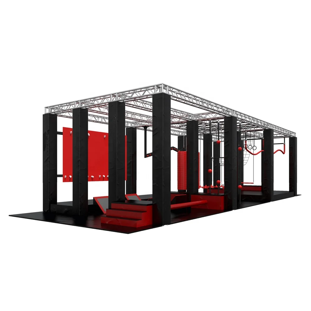 American Ninja Warrior Obstacles Interesting Playground GE Sports Game.sports Course for Sale Kids / Adults Training 100 Tons