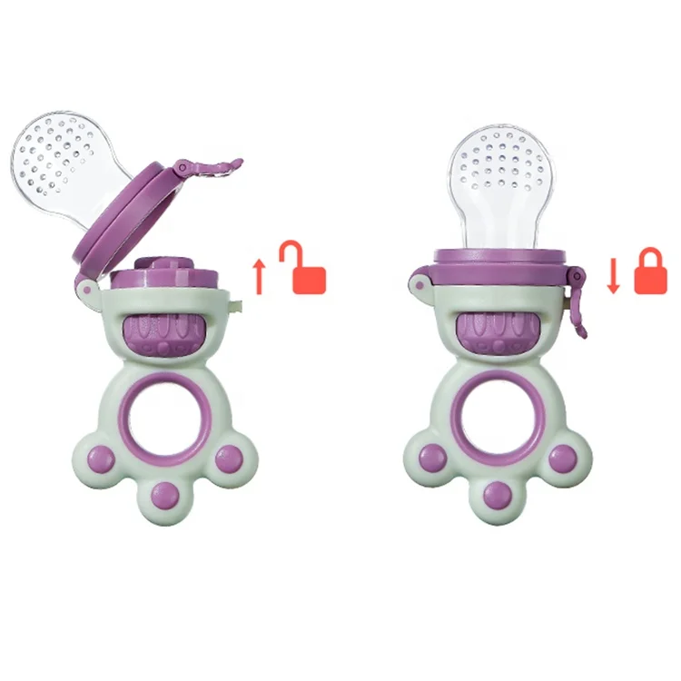 sell silicon material silicone fruit feeder for baby high quality silicone baby foood feeder