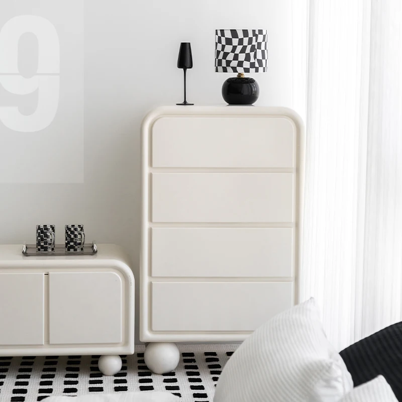 Contracted modern four bucket cabinet living room bedroom light luxury storage cabinet small family drawer storage cabinet