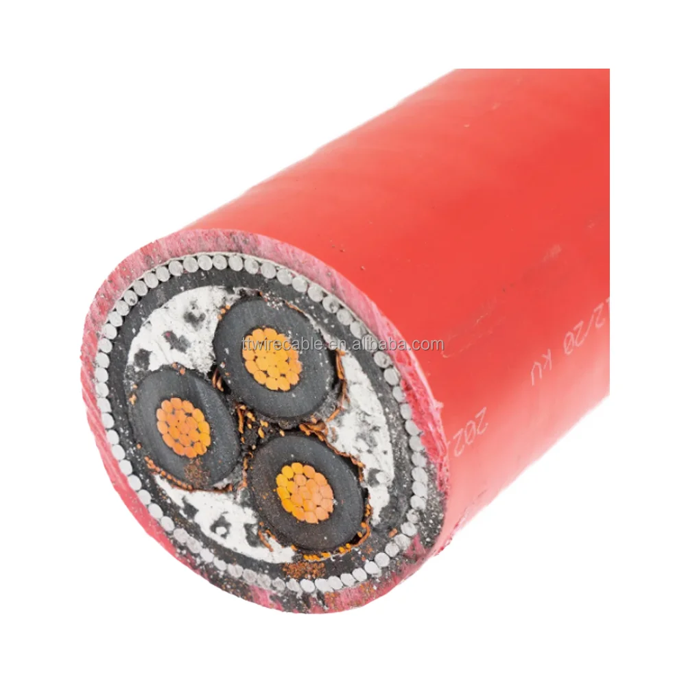 3 Phase 4 Core Low Voltage XLPE PVC Insulated Armoured Flexible Electric (YJV/YJV22-0.6/1KV) Power Cable