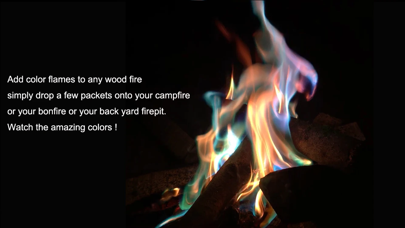 Магия пламени Colorant длительный костра пламя дерево горящий Блестящий мистический цвет огонь