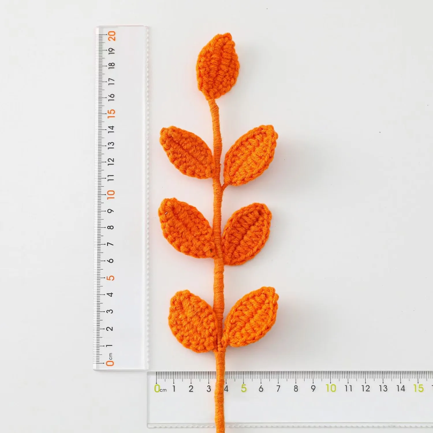 Wholesale Handmade Woven Eucalyptus Leaves Knitted Flower Crochet Flower for Gift and Home Decoration