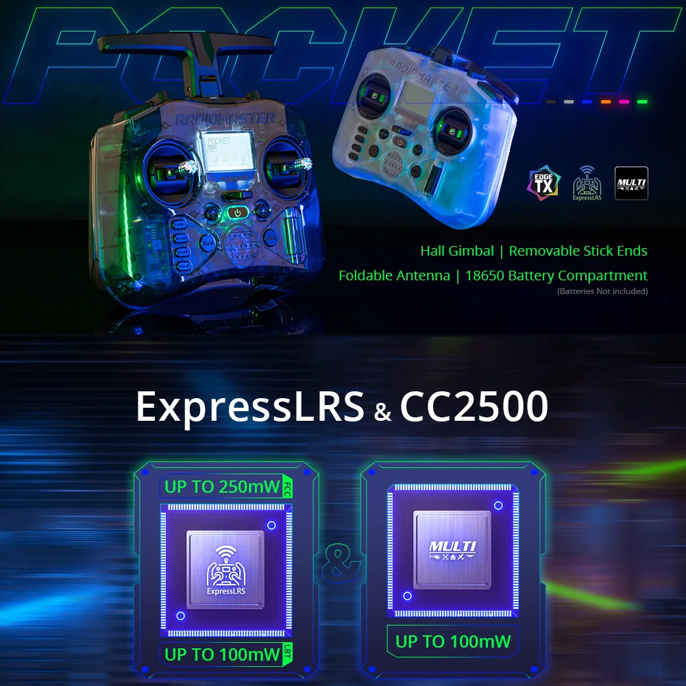 Affordable Price Pocket Hall Gimbal Transmitter Remote Control Portable Lightweight Built In LED Light Foldable Antenna