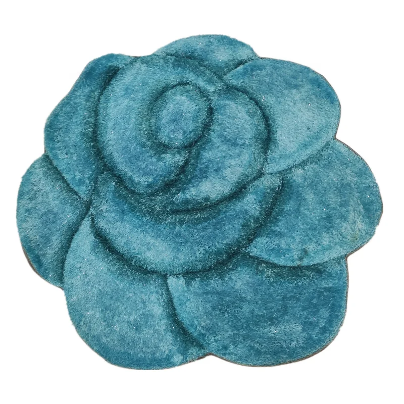 Гостиная пушистый дешевая цена 3D ковер Роза Tufted ковры