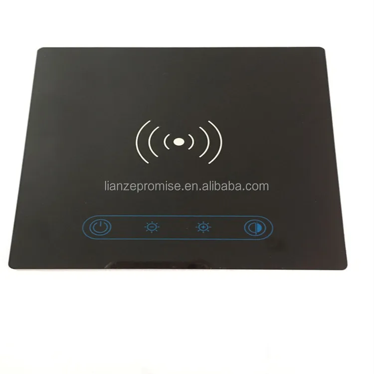 cheaper tempered gorilla/D263t/borosilicate float transparent glass silkscreen touch screen display custom size screen protector