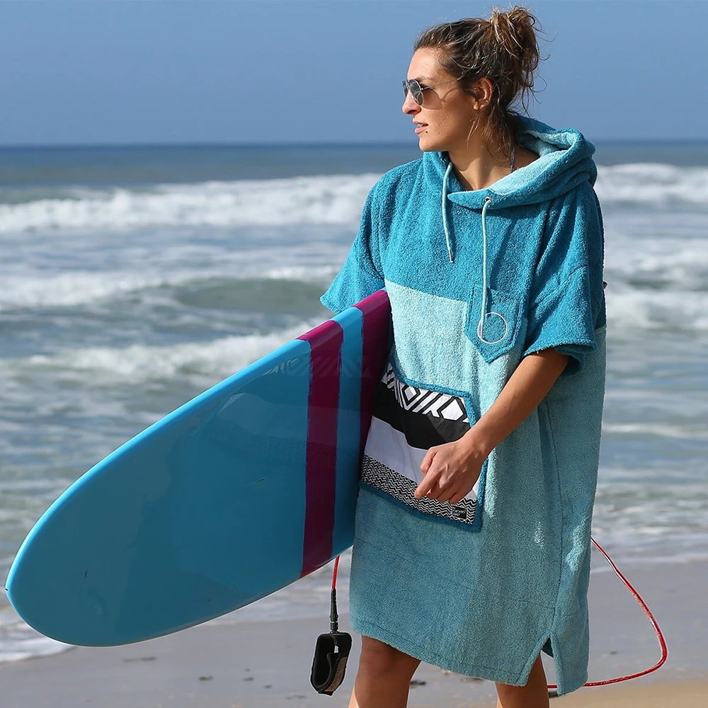 SHERO SURF Top Selling Products in Alibaba Cotton Surf Poncho Surfing Poncho Zipper